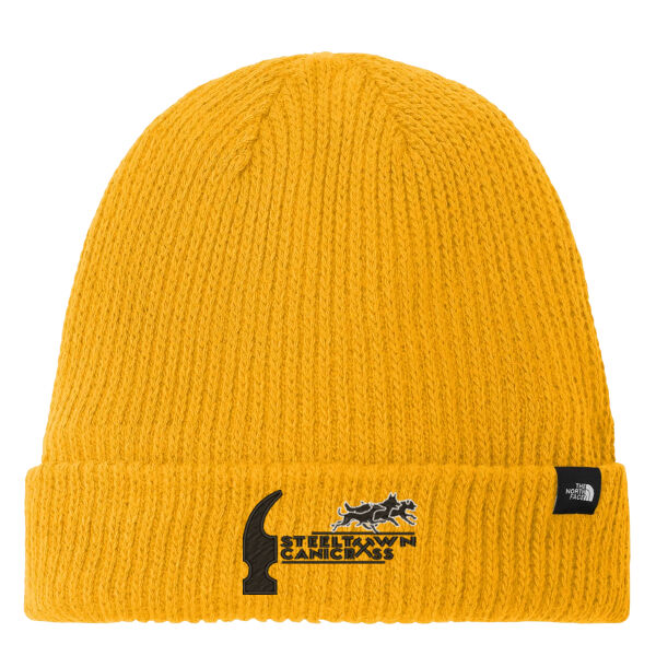 Embroidered North Face Circular Rib Beanie Thumbnail
