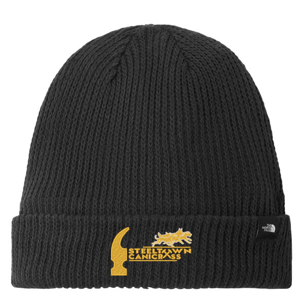 Embroidered North Face Circular Rib Beanie Thumbnail