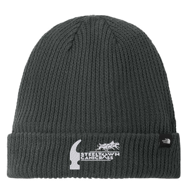 Embroidered North Face Circular Rib Beanie Thumbnail
