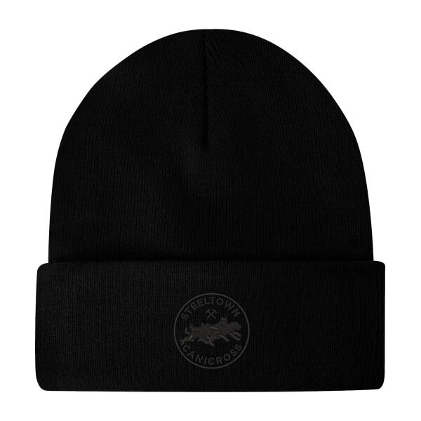 Embroidered Fleece Lined Knit Cuff Toque Thumbnail